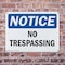 Signmission No Trespassing OSHA Notice Sign, Plastic, 10in W x 7in L, 2PK OS-2PACK-NS-P-710-L-16214 - alternate 7